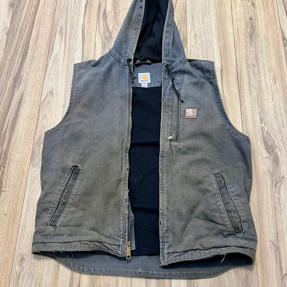 Carhartt Black Hooded Vest